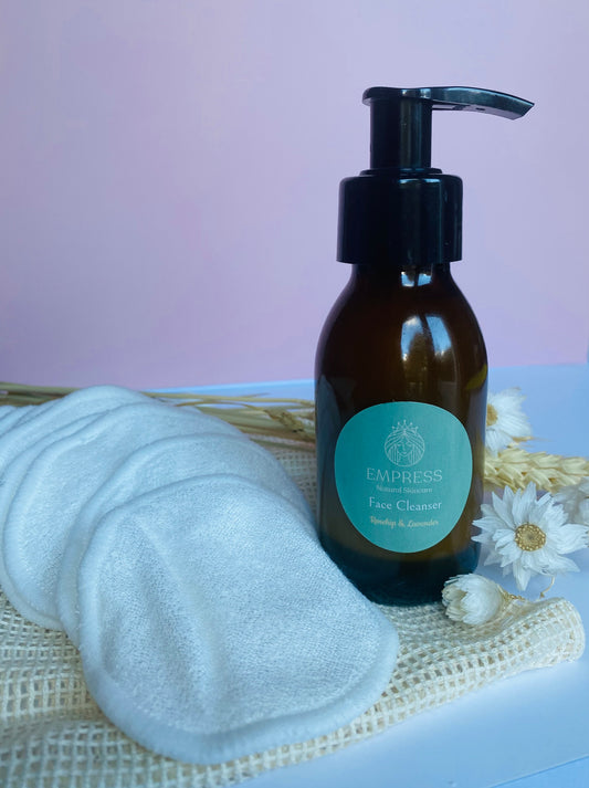 The Sacred Cleanse Set - Natural Face Cleanser with Reusable Cotton Pads